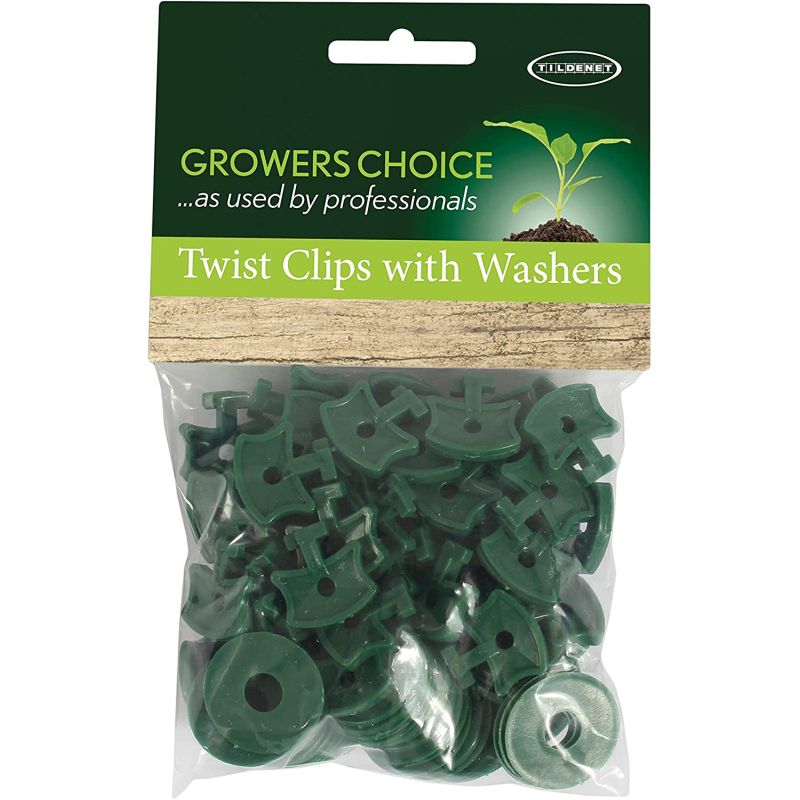 Twist Clips with Washers - Pack of 50