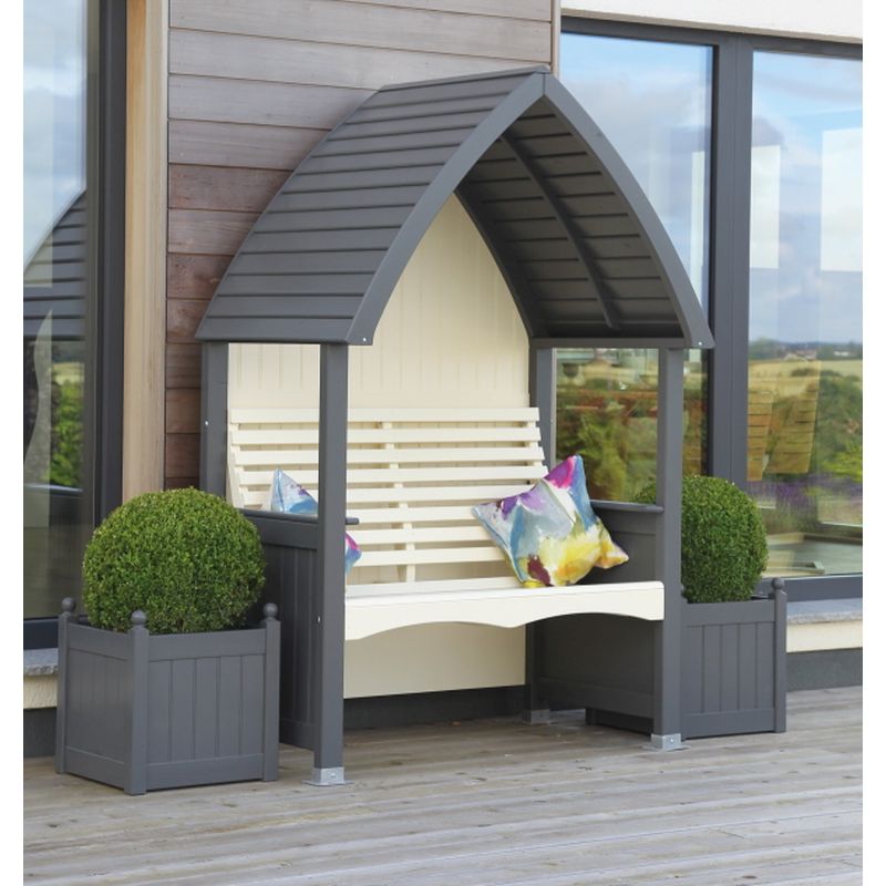 AFK Cottage Arbour - Charcoal & Cream