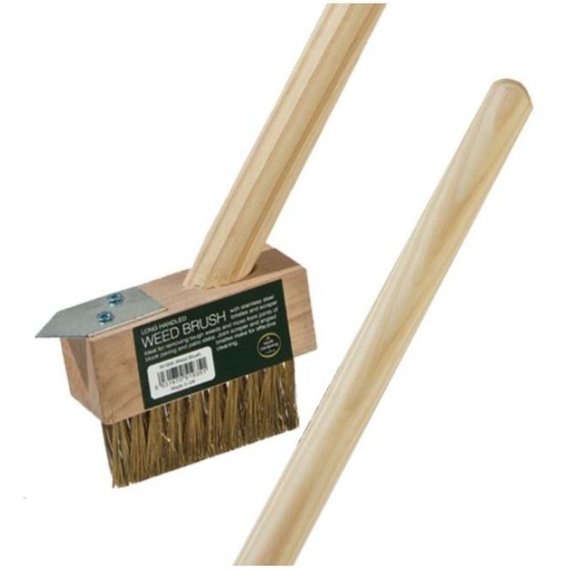 Short Patio Weeding Brush Weeding Tool Gardening Block Paving Brushes GAR07A 
