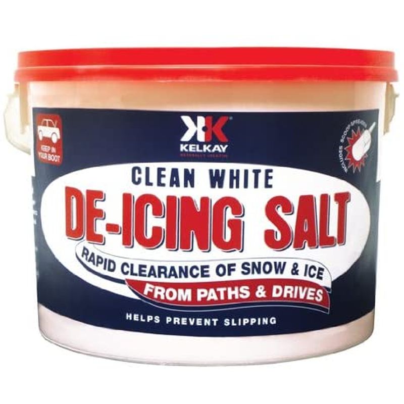 Kelkay Clean White De-icing Salt - 7.5kg Tub