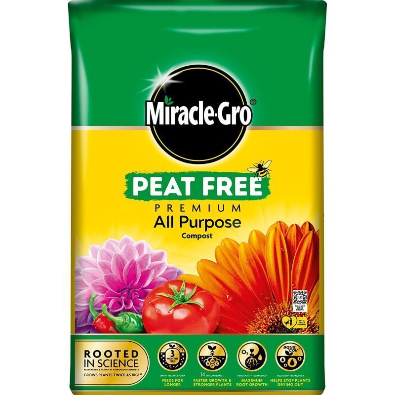 Miracle-Gro® Peat Free Premium All Purpose Compost 40ltr