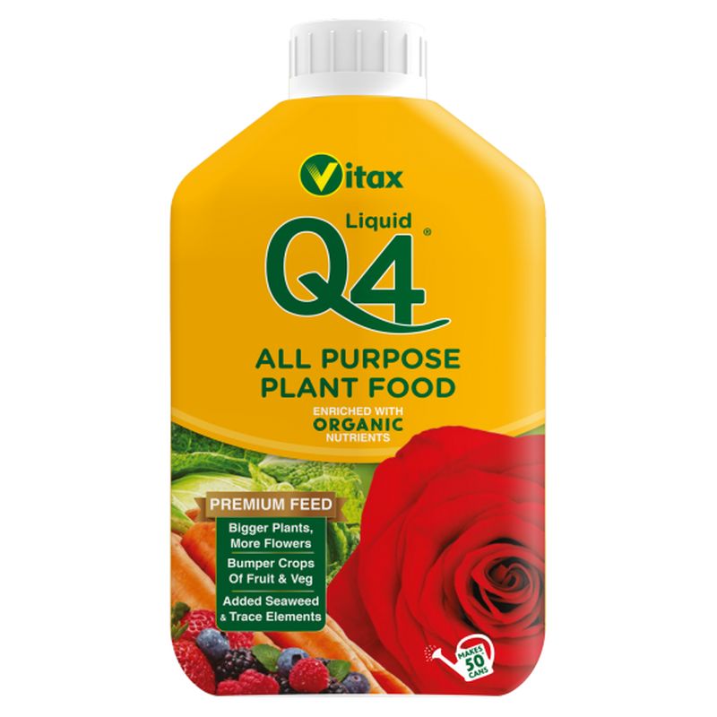 Vitax Q4 Liquid All Purpose Premium Plant Food 1ltr