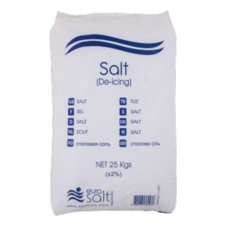 De-Icing Salt - White - 25kg Bag