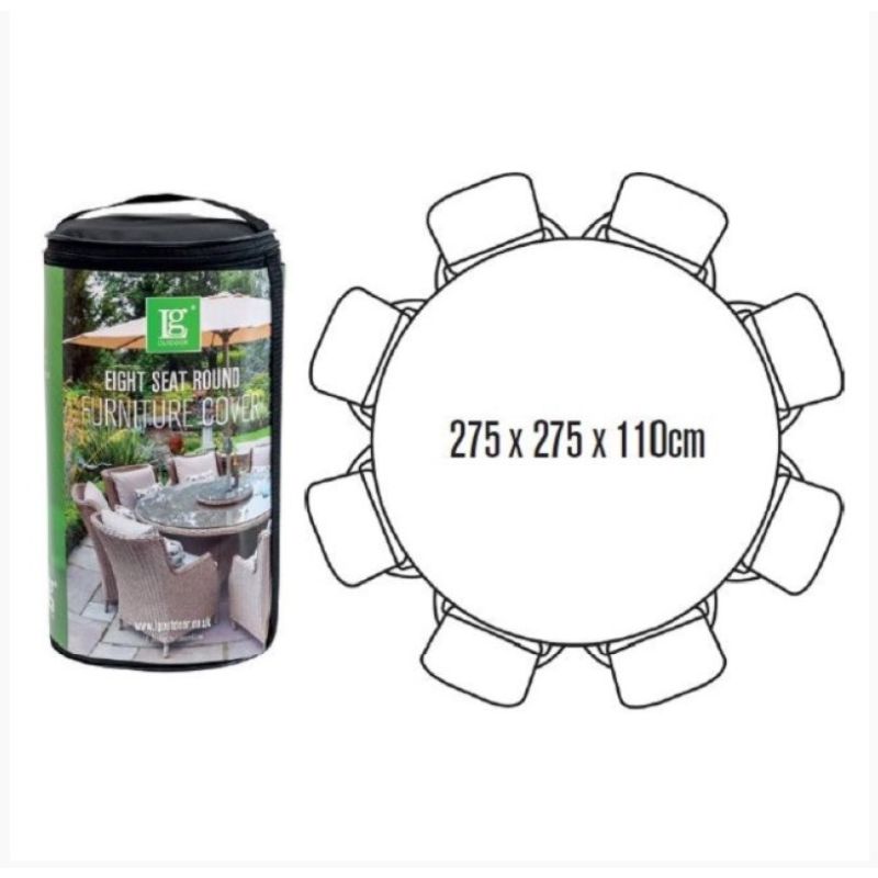 LG COVER FOR 8 SEAT ROUND DINING SET