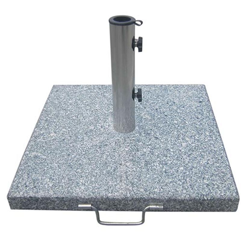 Bramblecrest Square Granite Parasol Base  (25kg) with 2 Wheels & Handle
