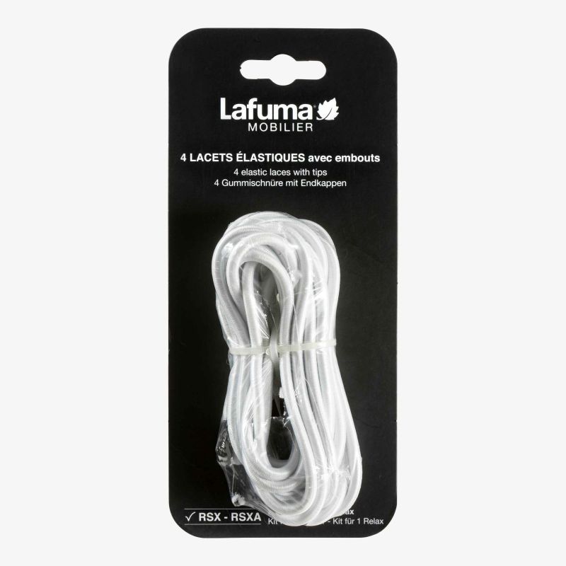 LaFuma Set of Elastic Laces - White