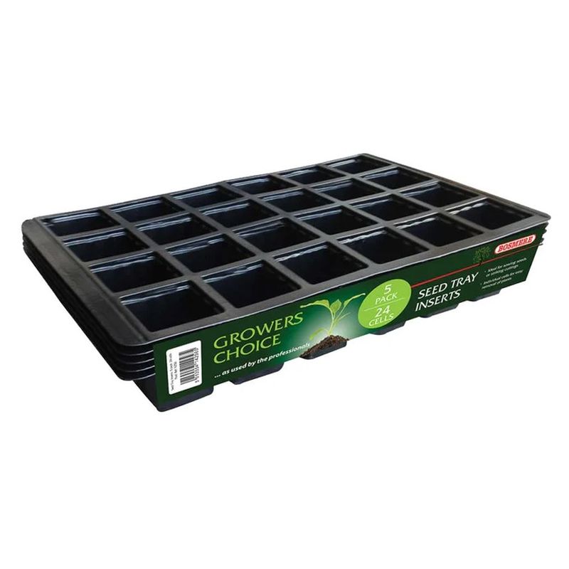 24 Cell Inserts Black - Pack of 5