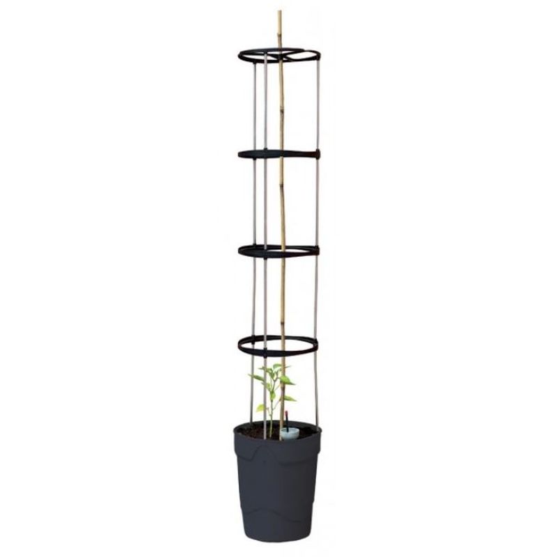 Self Watering Grow Pot Tower - Anthracite