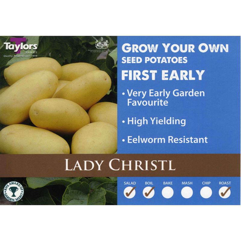 Taylors Bulbs | Lady Christl First Early Seed Potatoes - 2kg Pack (VAC412)