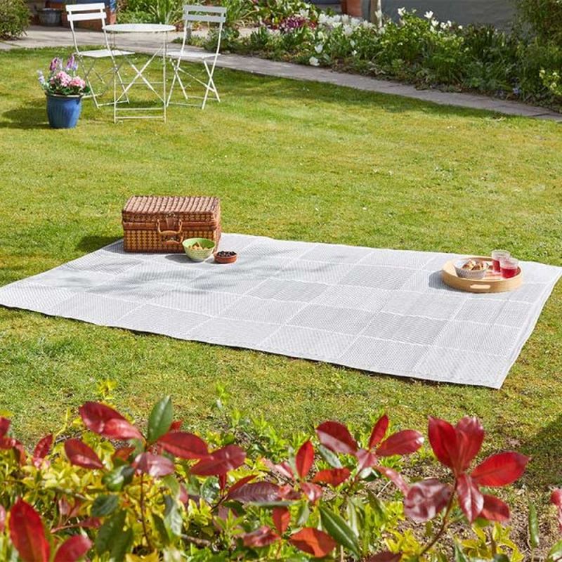 Smart Garden Alfresco Rug - Mosaic - Slate - 150x210cm