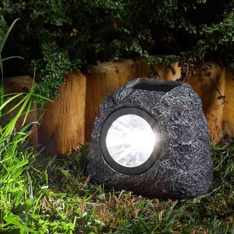 Smart Garden Solar Rock Spotlights - 4 Pack