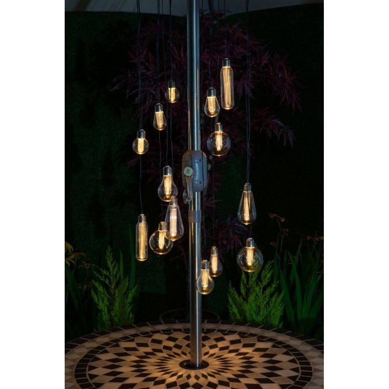 NOMA 15 Mixed Bulb Spiral Chandelier Battery Lights