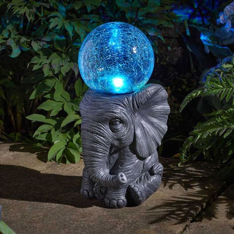 Smart Garden Solar Figurine - Elephant Orb