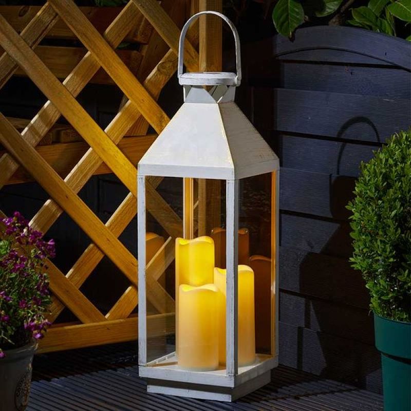 Smart Garden Solar Lantern - Riga - Ivory