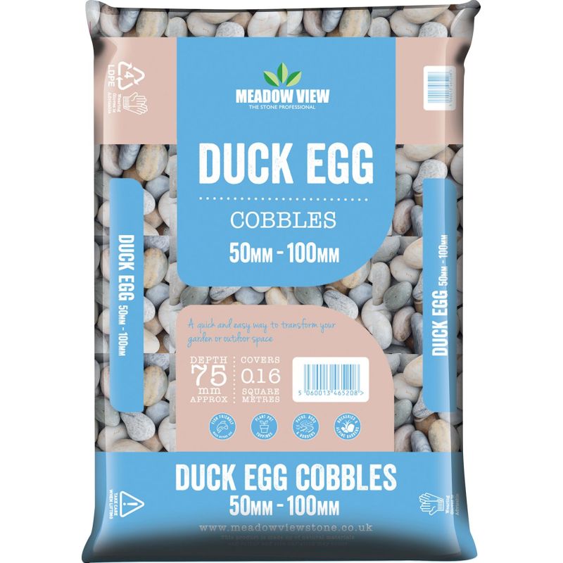 Meadow View Duck Egg Cobbles® 60-100mm