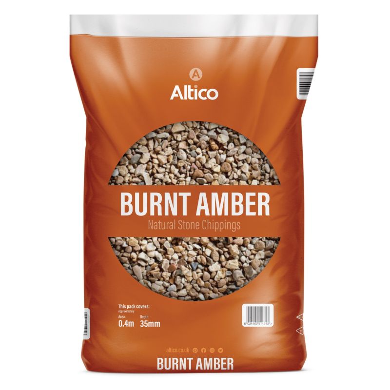 Altico Burnt Amber Natural Stone Chippings 8 - 12mm