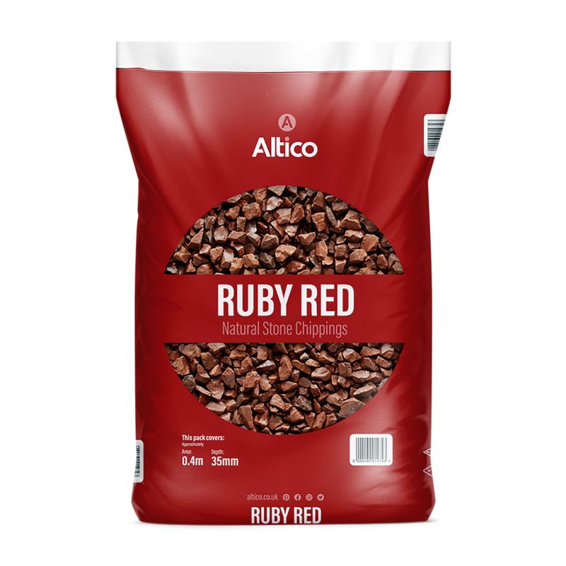 Altico Ruby Red Stone Chippings 14 - 20mm