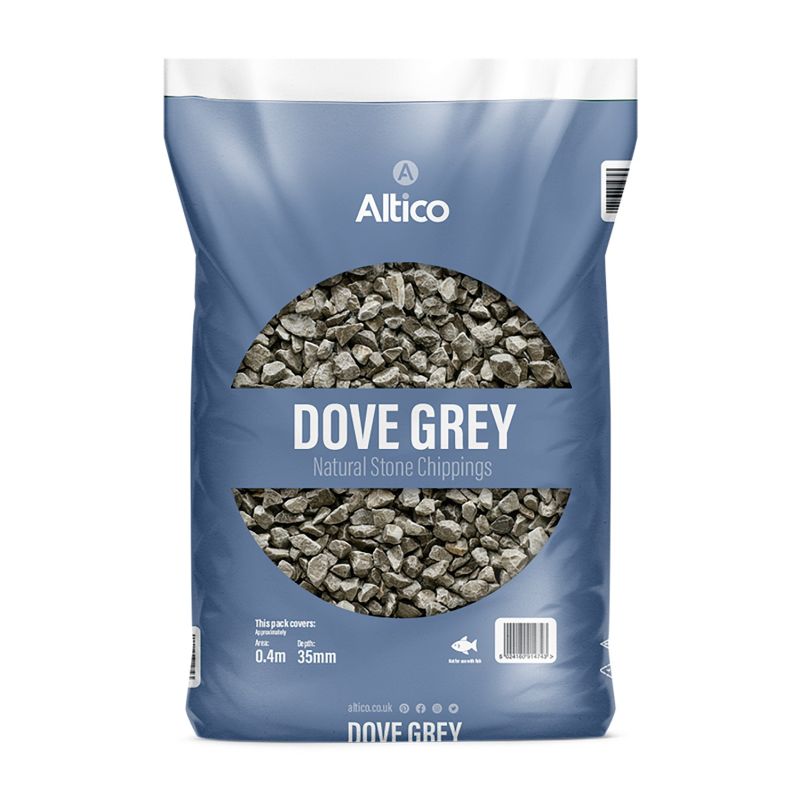 Altico Dove Grey Natural Stone Chippings 10 - 20mm