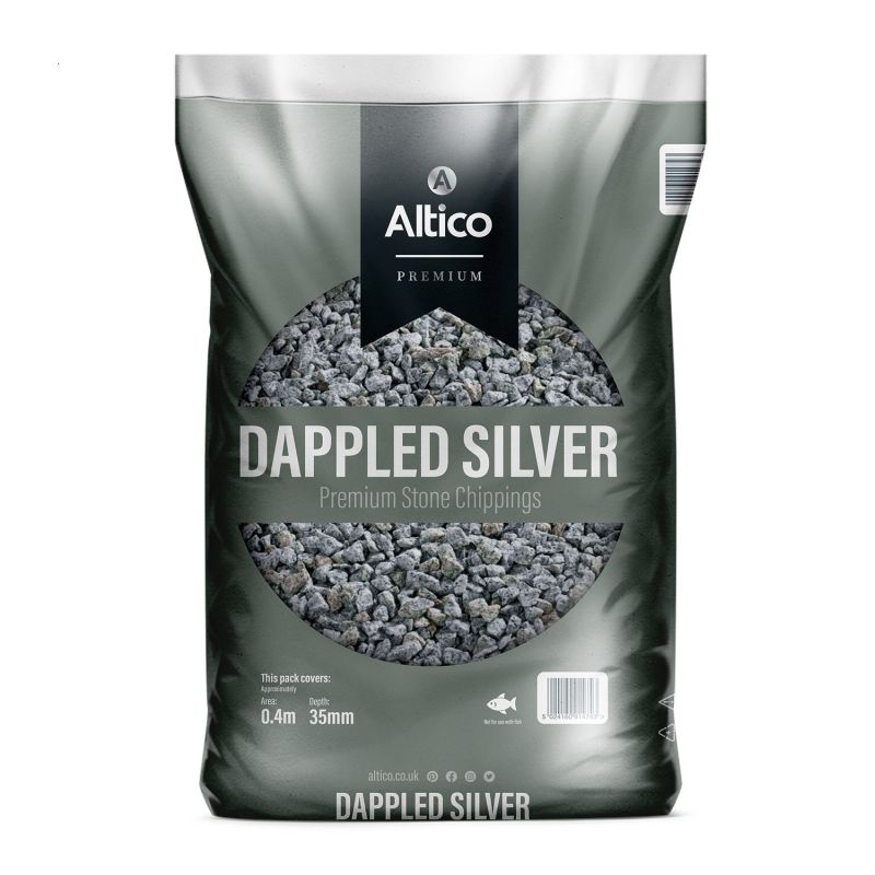 Altico Dappled Silver Premium Stone Chippings 10 - 20mm