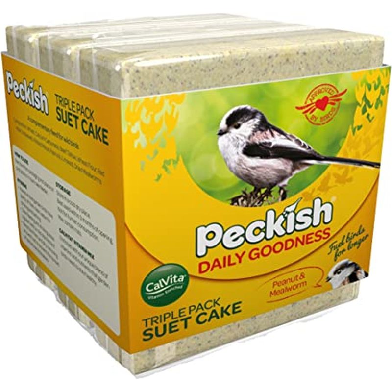 Peckish Daily Goodness Peanut & Mealworm Suet Cakes (3 Pack)