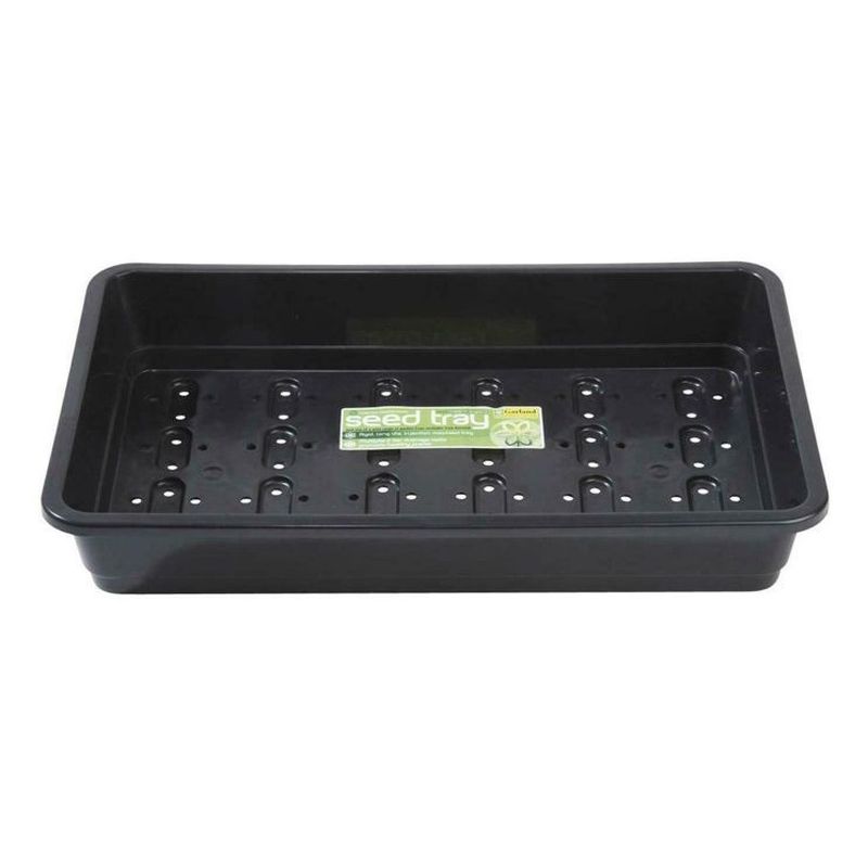 Standard Seed Tray Black With Drainage Holes