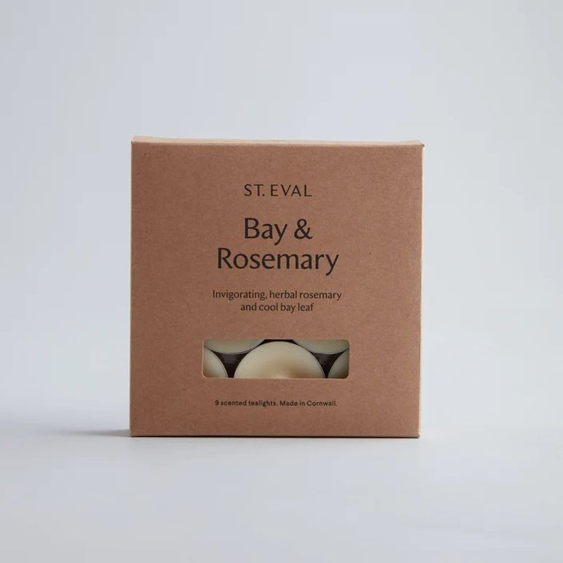 St. Eval | Bay & Rosemary Scented Tealights - 9 Pack