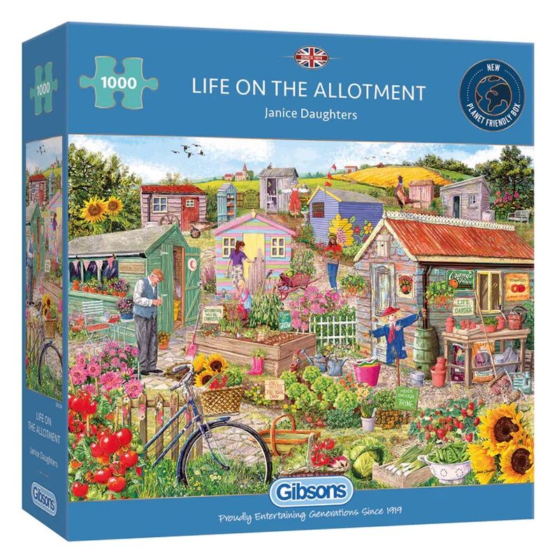 Gibsons Jigsaw Puzzle - Life on the Allotment - 1000 Pieces