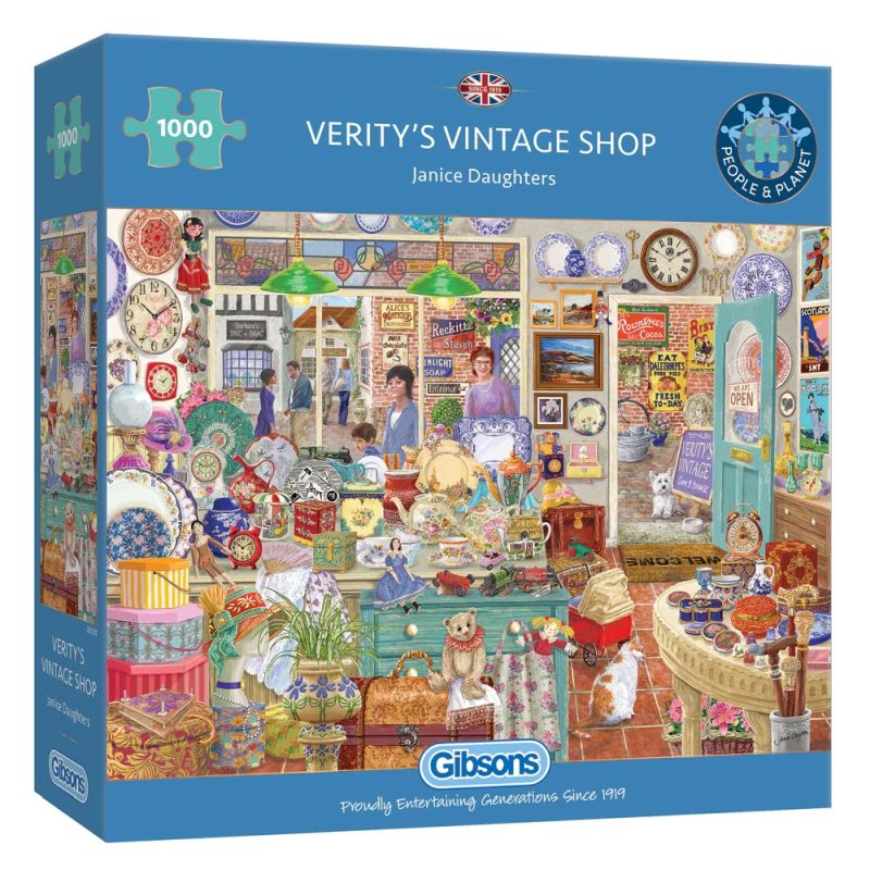 Gibsons Jigsaw Puzzle - Verity's Vintage Shop - 1000 Pieces