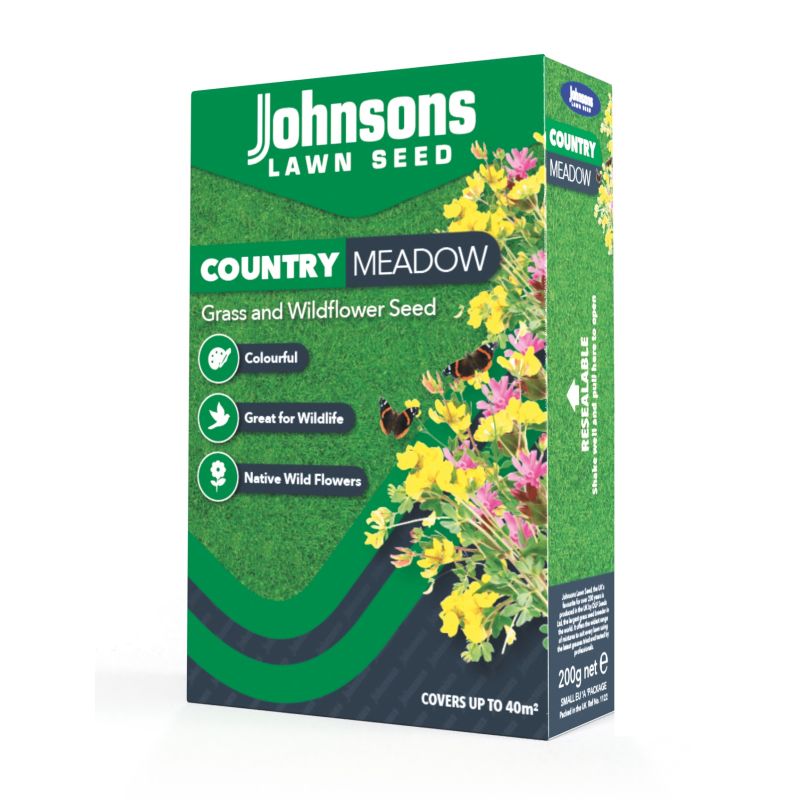 Johnsons Lawn Seed - Country Meadow Mix 200g